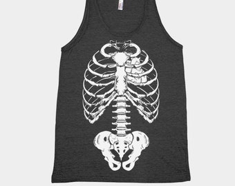 Halloween Shirt - Skeleton Tank Top - Gothic Women Tank Top - Unisex Tank Top - Mens Tank Top - Halloween Costume - Funny Halloween