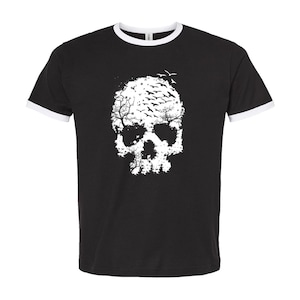 Halloween Shirt, Skull T Shirt, Gift For Halloween, Retro Shirt, Vintage Shirt