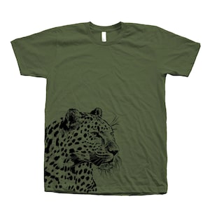 Tshirt Men, Leopard Tshirt, Mens Tshirt, Animal T-shirt, Unisex Tshirt, Cat Tshirt, Leopard Shirt, Nature Shirt, Women T shirt