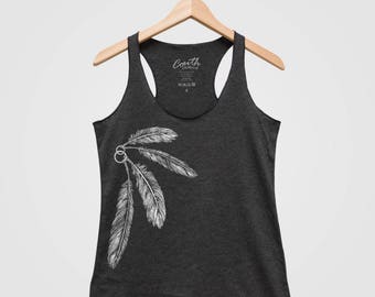 Feather Backgroung Art Ladies T-shirt//Tank Top q921f