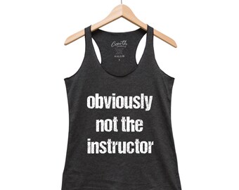 Workout Tank Top, Yoga Tank Top, Yoga Shirt, Gift for Women, Racerback Tank, Gym Shirt, Yoga Top, Funny Shirt, Instructor Shirt