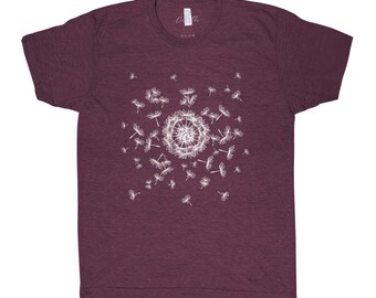 Dandelion Shirt, Nature Shirt, Flower Tshirt, Nature Shirt, Summer Shirt, Camping Shirt, Garden Shirt, Summer Tshirt, Graphic Tee