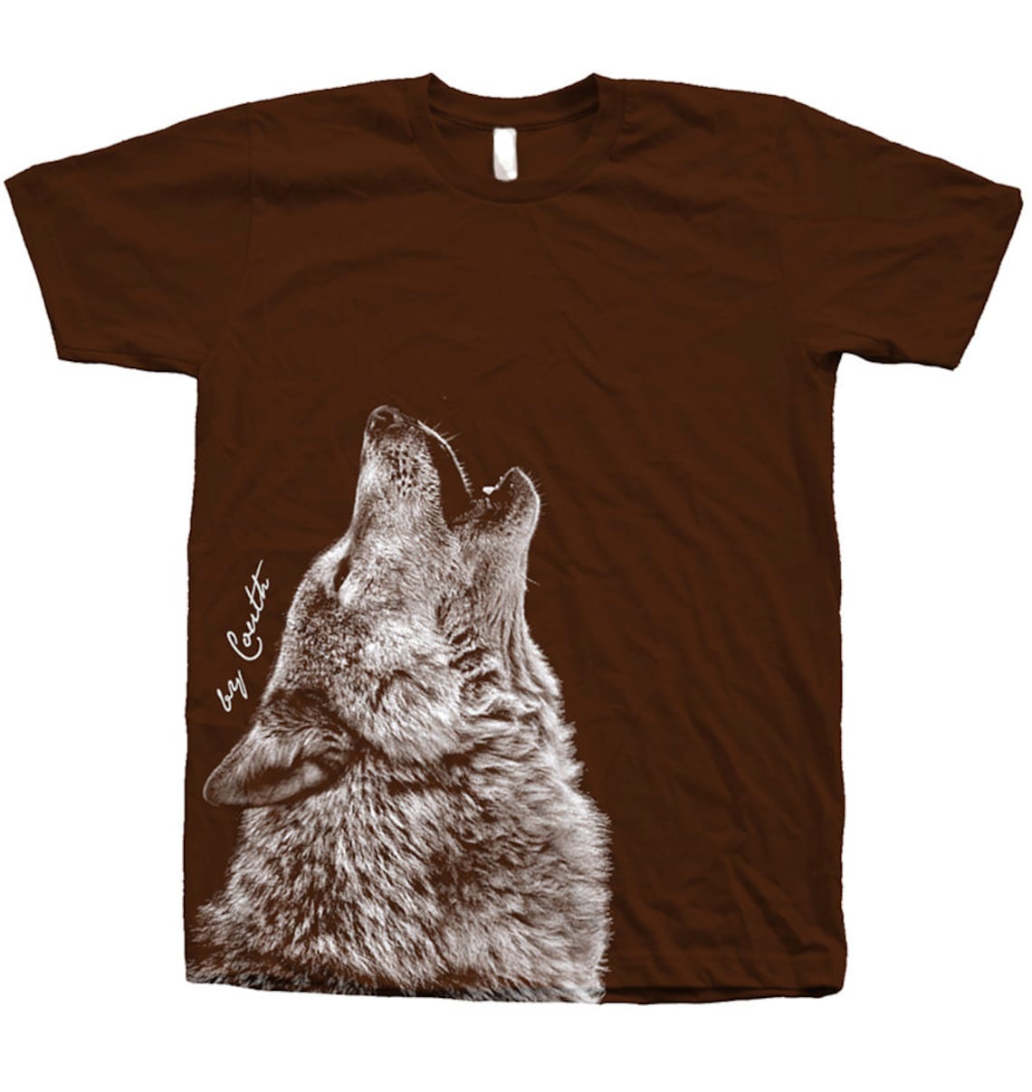 Wolf Tshirt Unisex Crew Neck Mens Shirt American Apparel Etsy