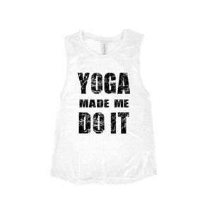 Womens Tank Top, Womens Clothing, Yoga Top, Workout Tank Top, Muscle Tee, Graphic Tee, Cute Tank Top, Yoga Gift