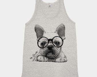 French Bulldog Tank Top, Dog Tank Top, Animal Shirt, Dog Lover Gift, Unisex Tank Top, Cute Tank Top, Puppy Tank Top