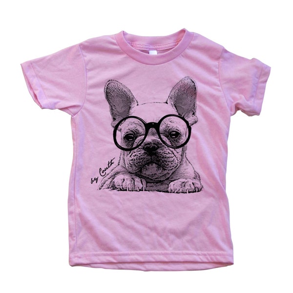 French Bulldog Tshirt, Girls Tshirt, Boys Tshirt, Cute Animal Print, Animal T-shirt, Dog Tshirt, Puppy Tshirt, Birthday Gift, Frenchie Shirt