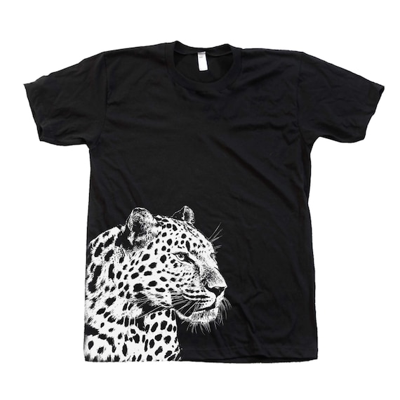 T shirt leopard t shirt homme t shirt animal t shirt unisexe t shirt chat chemise leopard chemise nature Etsy France