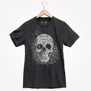 Halloween Shirt for Men Graphic Tee Skull Tshirt for Women Funny T Shirt Halloween Gift for Men Gothic T-shirt image 1