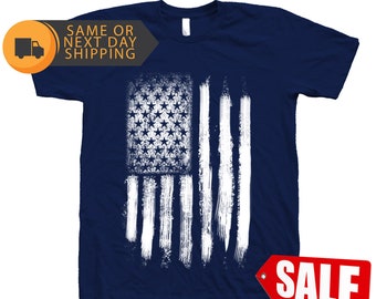 America Tshirt, American Flag Shirt, Distressed Flag, USA, Merica, 4th of July Shirt, Summer Shirt, Mens Shirt, Graphic Tee, Stars