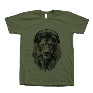 Lion T-shirt, Lion Tee, Men&#39;s Graphic Shirt, King of the Jungle Tee, Animal Lover Gift, Mens Clothing Lion Tshirt, Wildlife Lover Shirt
