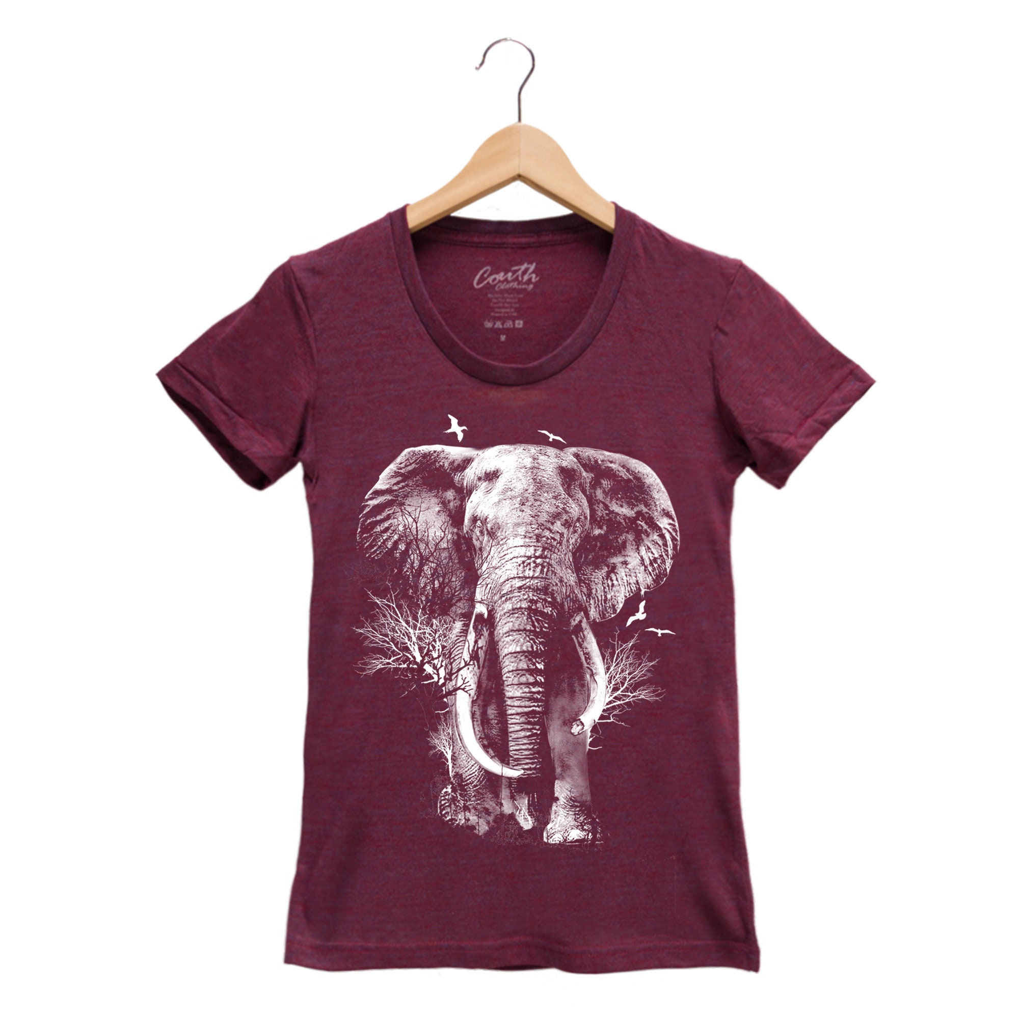 Elephant t shirt women's hotsell
