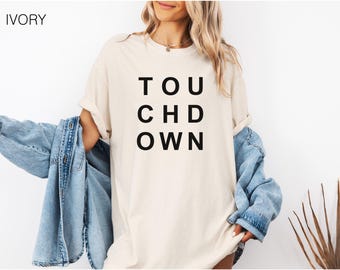 Comfort Colors Football Season Shirt: Retro Game Day Tee