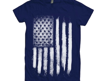 4th of July Shirt, Womens Junior Shirt, American Flag Shirt, America Shirt, USA Tshirt, US Flag Tshirt, Freedom Tshirt, Graphic Tshirt