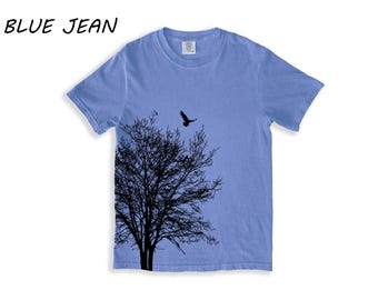 Tree T-shirt, Men's T-shirt, Womens T-shirt, Comfort Colors, Crew Neck, 100% Cotton, Tree Shirt, White T-shirt, Short Sleeve