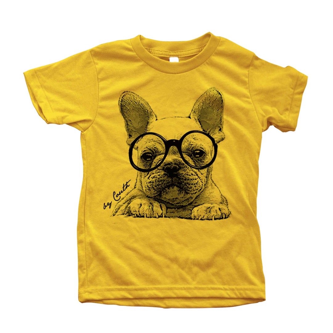 Puppies In Paris Gingham T-Shirt main image 0