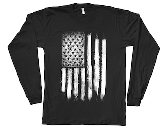 American Flag Shirt, America Sleeve Tshirt, USA Shirt, 4th of July Tshirt, Funny Shirt, Birthday Gift, Flag Tshirt, Merica Shirt