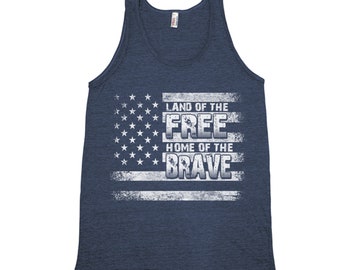 American Flag Tank Top, Unisex Tank Top, Men's Tank Top, US Flag, Flag Apparel, Flag Clothing, America, USA, Black Tank Top, 4th of July