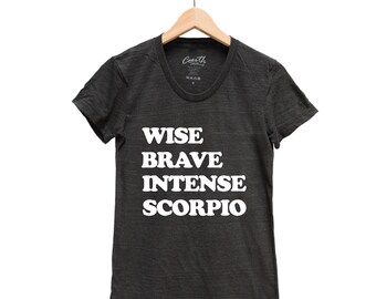 Scorpio Shirt, Women Junior T-shirt, Short Sleeve, Graphic Tee, Birthday T-shirt, Birthday Zodiac Sign, Gift for Women, Gift for Scorpio