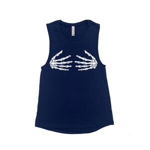 Skeleton Hand Muscle Tank Top - Halloween Costume Shirt