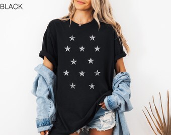 Star T-shirt, Comfort Colors® Unisex T-shirt, Women's T-shirt, Graphic Tee Shirt, Retro T-shirt, 4th of July Gift