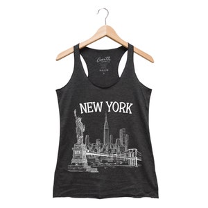 New York - Tank Top Womens - Racerback Tank - NYC Shirt - State Shirt - Home Shirt - I Love New York - Vacay Shirt - Brooklyn - Long Island