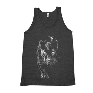 Panther Tank Top, Männer Tank Top, Unisex Tank Top, Yoga Tank Top, schwarzes Tank Top, Tier Tank Top, Geschenk für Männer, Tier Shirt, Boho