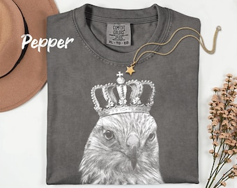 Hawk T-Shirt: Comfort Colors Unisex Tee, Bird Graphic