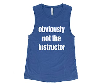 Funny Workout Tank Top for Women - Sarcasm Shirt Muscle Tee - Screen Print Graphic Tee - Cotton Yoga Top