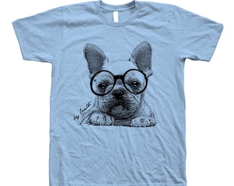 French Bulldog Tshirt, Cute Animal Print, Frenchie Shirt, Pet Dog Lover, Animal Shirt, Birthday Gift, Dog Shirt, Cute Shirt
