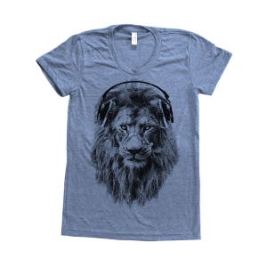 Lion T-shirt, Women's Junior Shirt, Animal Print Tshirt, Lion T Shirt, Graphic Tee, Gift for Women, Short Sleeve Tshirt, Funny Shirt image 8