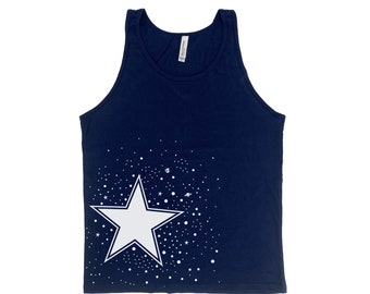 Star Tank Top, Star Shirt, Planet Tank Top, Mens Tank Top, Beach Shirt, Camping Shirt, Space Tank Top, Graphic Tee, Womens Tank