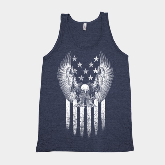 Canotte da donna con bandiera americana USA 4 luglio camicie