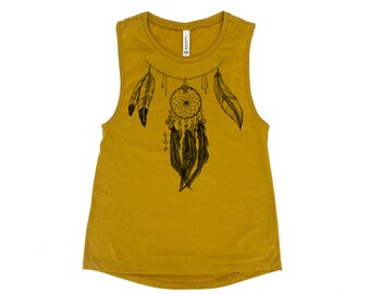 Dreamcatcher Tank - Muscle Tee - Muscle Tank - Dream Catcher Shirt - Summer Shirt - Gift for Women - Tank Top for Women - Nature Shirt