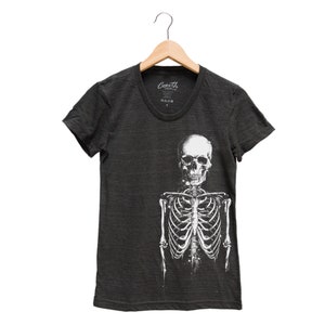 Skeleton T-Shirt: Women&#39;s Halloween Costume Tee, Screen Print