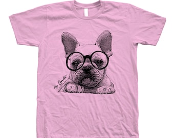 Dog Tshirt for Men French Bulldog Shirt Women T Shirt Cute Gift for Dog Lover T-Shirt Dog Mom Birthday Gift for Men Graphic Tee