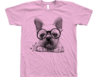 Dog Tshirt for Men French Bulldog Shirt Women T Shirt Cute Gift for Dog Lover T-Shirt Dog Mom Birthday Gift for Men Graphic Tee