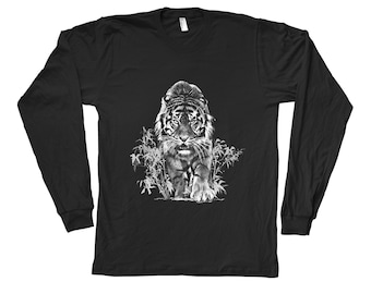 Tiger tshirt, Tiger Shirt, Animal Tshirt, Gift for Dad, Gift for Him, Funny Shirt, Screenprint, Graphic Tee, Birthday Gift, Christmas Gift