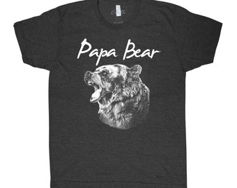 Papa Bear T-shirt, Men Graphic Tee, Papa Bear Tshirt for Men, Gift for Dad, Graphic Tee Gift for Men, Animal T-shirt, Gift for Granpa