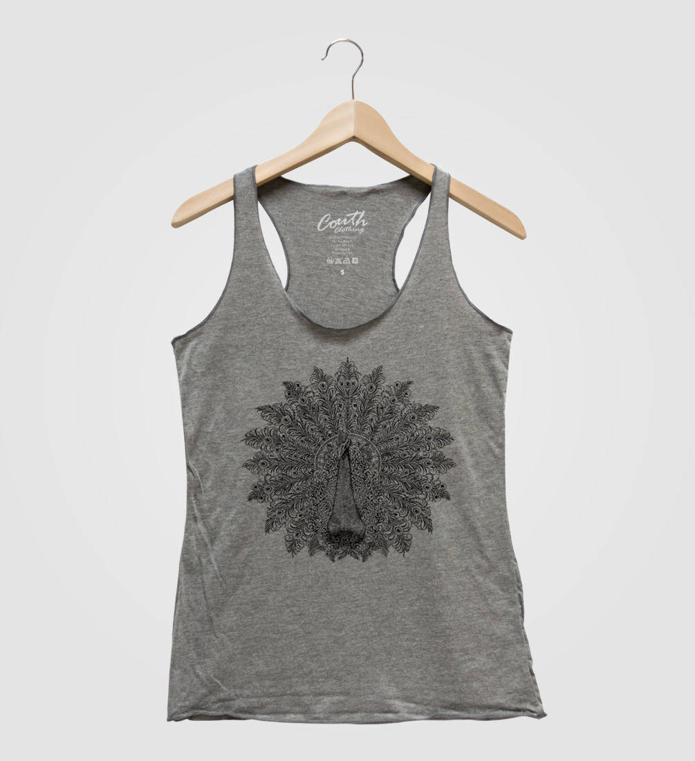 Peacock shop tank top