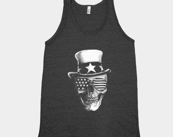 Skull Tank Top, Unisex Tank Top, Halloween Tank Top, Mens Tank Top, Emoji Shirt, Halloween Costume, Gothic Tank Top