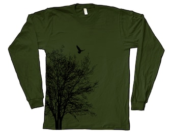 Tree Shirt, Tree Long Sleeve Tshirt, Nature Shirt, Outdoor Shirt, Christmas Tshirt, Funny Shirt, Birthday Gift, Graphic Tee, Mens Tshirt