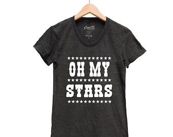 Star Shirt for Women, Womens Junior Tee, Gift for Women Graphic Tee, Gift for Friend, Space Tshirt, USA Shirt for Girl, Gift for Mom