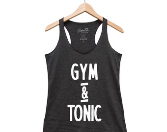 Funny Workout Tank Top - Gym Tank Top - Gift for Her - Party Tank Top - Shirt Women - Racerback  - Triblend Tee - Summer Tee - Graphic