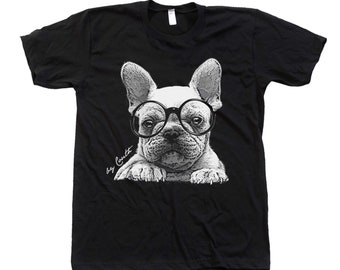 French Bulldog Tshirt, Cute Animal Print, Frenchie Shirt, Pet Dog Lover, Animal Shirt, Birthday Gift, Dog Shirt, Cute Shirt
