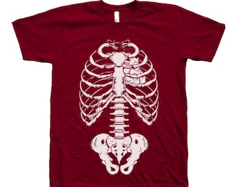 Halloween Shirt for Men Skeleton Tshirt Black Skeleton T-shirt Spooky Skeleton T Shirt Funny Shirts Gift for Boy Graphic Tee Horror