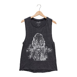 Tiger Shirt - Shirt for Women - Muscle Tank - Womens Shirt - Summer Shirt - Vacay Shirt - Gift for Women - Tank Top for Women - Animal Print