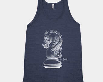 Chess Tank Top, Knight Tank Top, Unisex Shirt, Chess Shirt, Games Shirt, Funny Shirt, Birthday Gift , Chess Lover