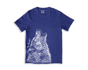 Wolf Shirt, Comfort Colors Shirt, Unisex Shirt, Wolf Tshirt, Mens Shirt, Animal Shirt, Cute Graphic Tee, Womens Shirt