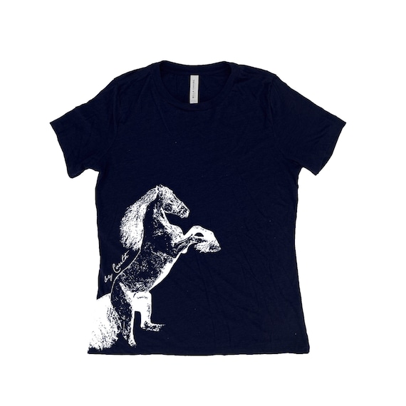 Horse Graphic Tee: Silky Triblend Womens T-shirt - Etsy