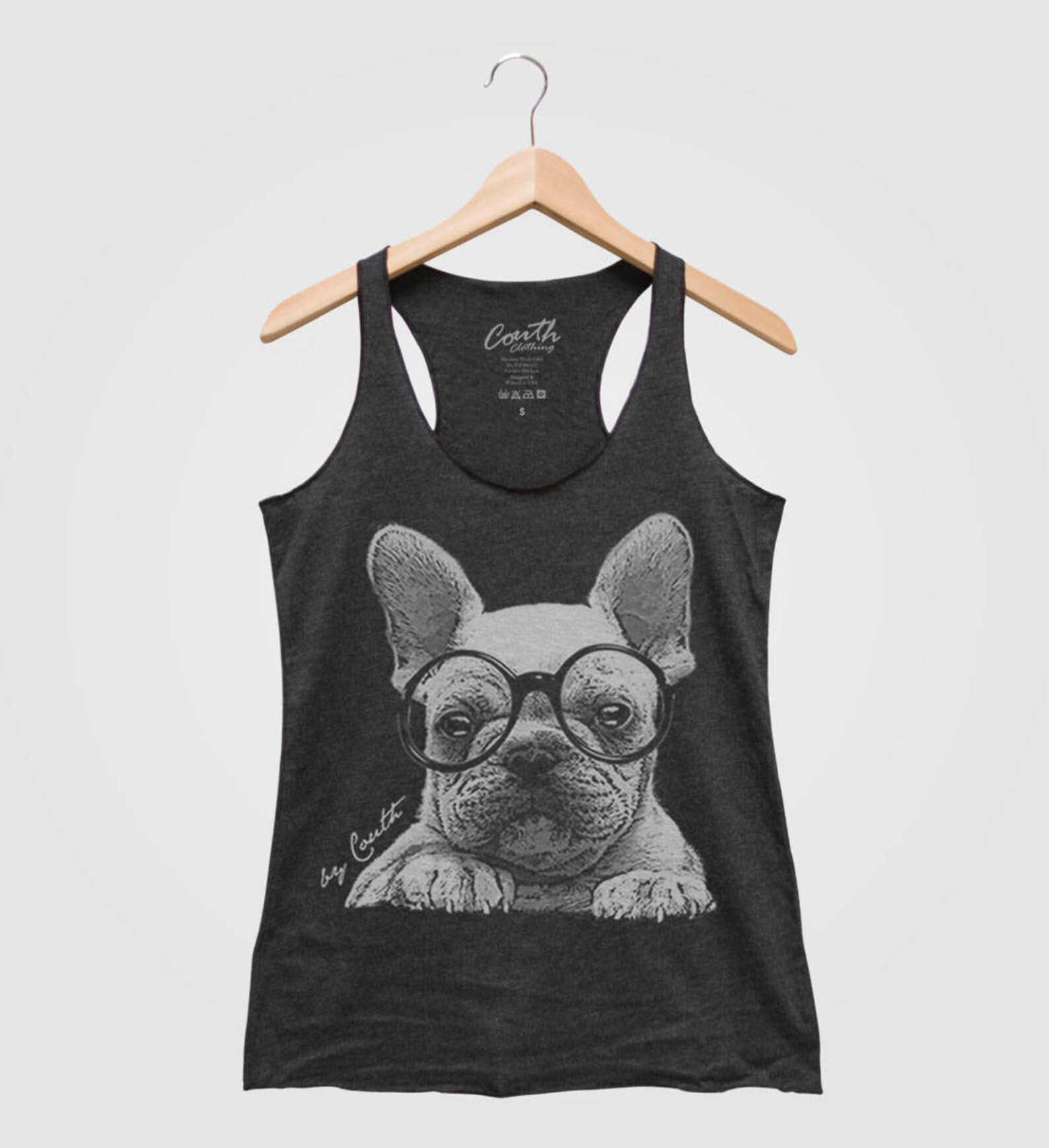 FRENCH BULLDOG mujeres camiseta Triblend Racerback tanque | Etsy